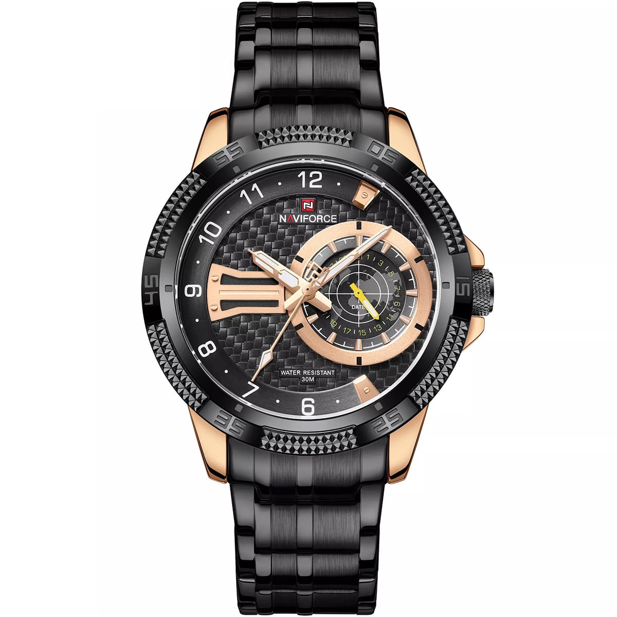 NAVIFORCE 9219 Men's Luxury Fashion Quartz Watches LCD Display Analog – THE  NAVIFORCE